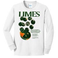 Limes Funny High In Vitamin C Antioxidants Other Nutrients Kids Long Sleeve Shirt