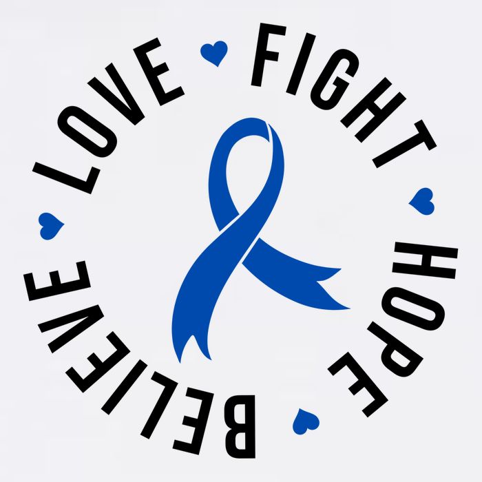 Love Fight Hope And Believe Colon Cancer Awareness Cooling Performance Crew T-Shirt