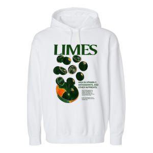 Limes Funny High In Vitamin C Antioxidants Other Nutrients Garment-Dyed Fleece Hoodie