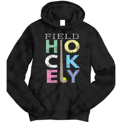 Love Field Hockey Fun Birthday Gift Product Tie Dye Hoodie