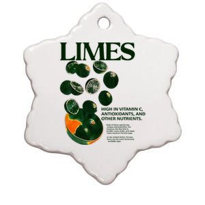 Limes Funny High In Vitamin C Antioxidants Other Nutrients Ceramic Star Ornament