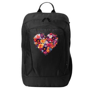 Lovely Flower Hearts City Backpack