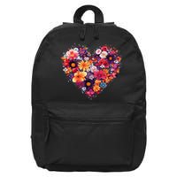 Lovely Flower Hearts 16 in Basic Backpack