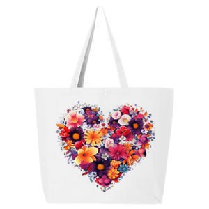 Lovely Flower Hearts 25L Jumbo Tote