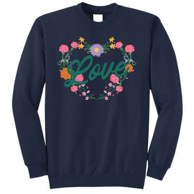 Love Floral Heart Tall Sweatshirt