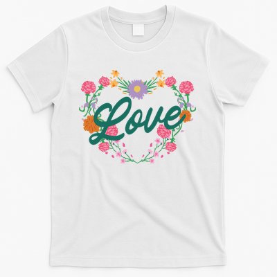 Love Floral Heart T-Shirt