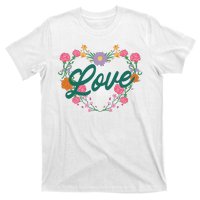 Love Floral Heart T-Shirt