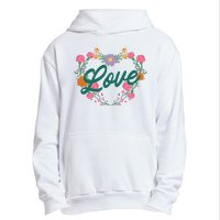 Love Floral Heart Urban Pullover Hoodie