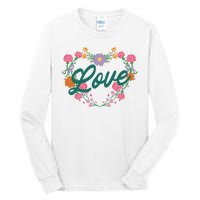 Love Floral Heart Tall Long Sleeve T-Shirt