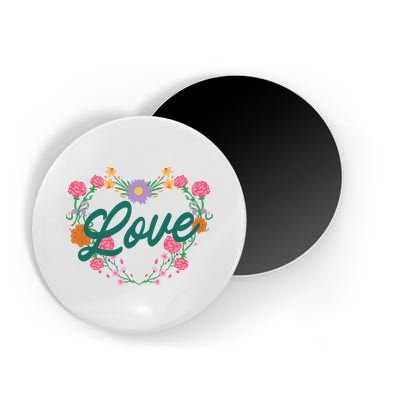 Love Floral Heart Magnet
