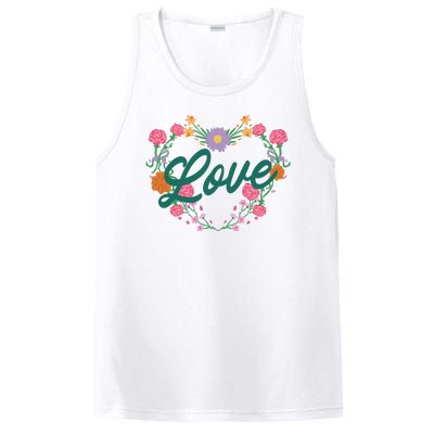 Love Floral Heart PosiCharge Competitor Tank