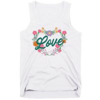 Love Floral Heart Tank Top