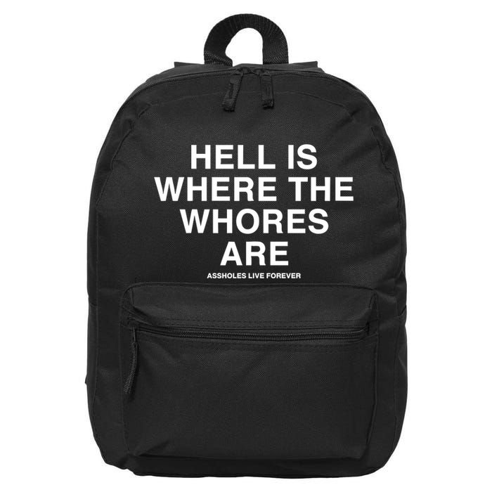 Linda Finegold Hell Is Where The Whores Are 16 in Basic Backpack