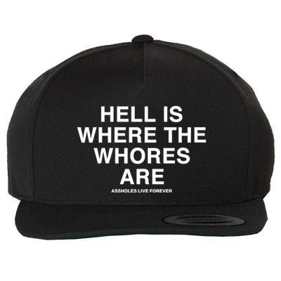 Linda Finegold Hell Is Where The Whores Are Wool Snapback Cap