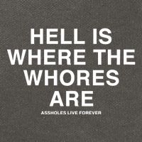 Linda Finegold Hell Is Where The Whores Are Cotton Canvas Backpack