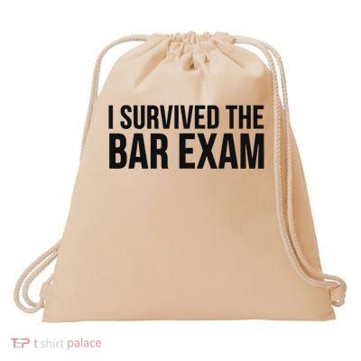Lawyer Funny I Survived The Bar Exam Drawstring Bag