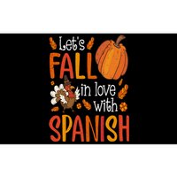 Lets Fall In Love With Spanish Teacher Thanksgiving Bumper Sticker