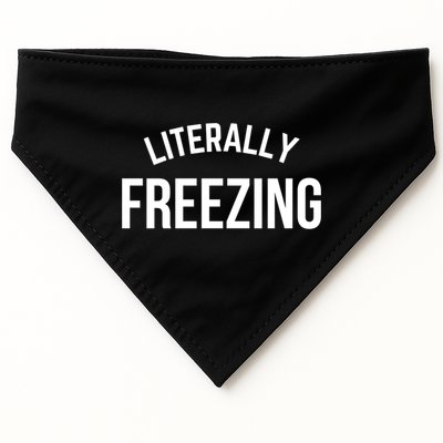 Literally Freezing I Am Literally Freezing Cold Gift USA-Made Doggie Bandana