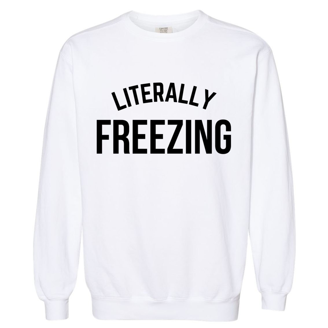 Literally Freezing I Am Literally Freezing Cold Gift Garment-Dyed Sweatshirt