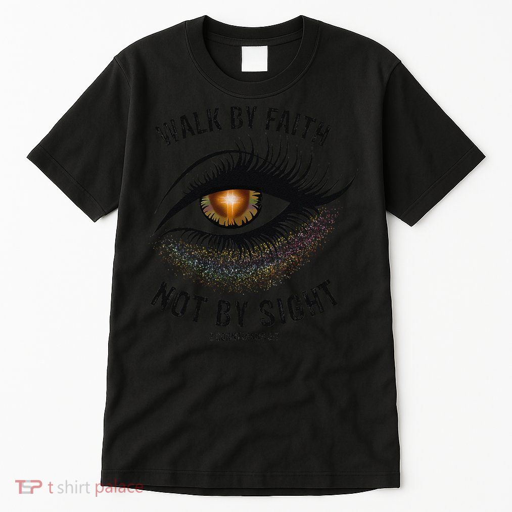 LGBTQ Faith Jesus Walk By Faith Not By Sight Angel Eye Tall T-Shirt