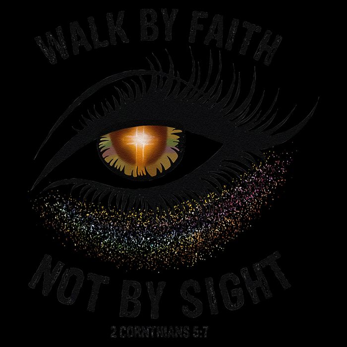 LGBTQ Faith Jesus Walk By Faith Not By Sight Angel Eye 16 in Basic Backpack