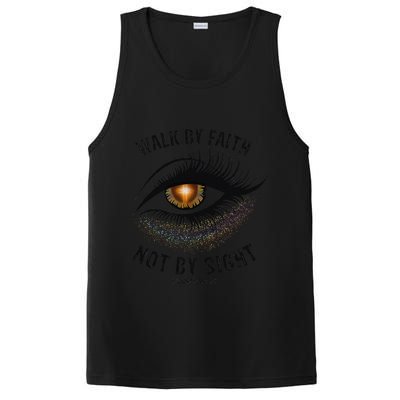 LGBTQ Faith Jesus Walk By Faith Not By Sight Angel Eye PosiCharge Competitor Tank