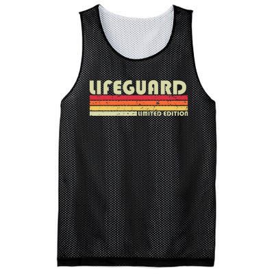 Lifeguard Funny Job Title Profession Birthday Worker Idea Mesh Reversible Basketball Jersey Tank