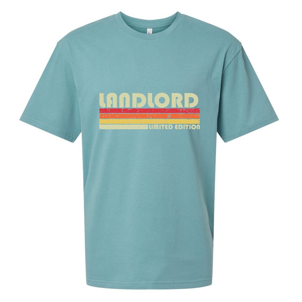 Landlord Funny Job Title Profession Birthday Worker Idea Sueded Cloud Jersey T-Shirt