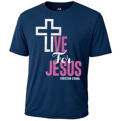 Live For Jesus Christian Bible Religious Performance Shirt