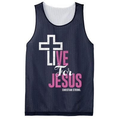 Live For Jesus Christian Bible Religious Mesh Reversible Basketball Jersey Tank