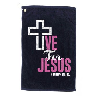 Live For Jesus Christian Bible Religious Golf Towel