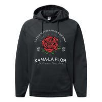 Latinos For Kamala Harris 2024 Vote Kama La Flor Le Temenos Performance Fleece Hoodie