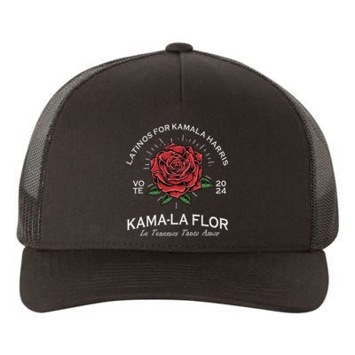 Latinos For Kamala Harris 2024 Vote Kama La Flor Le Temenos Yupoong Adult 5-Panel Trucker Hat