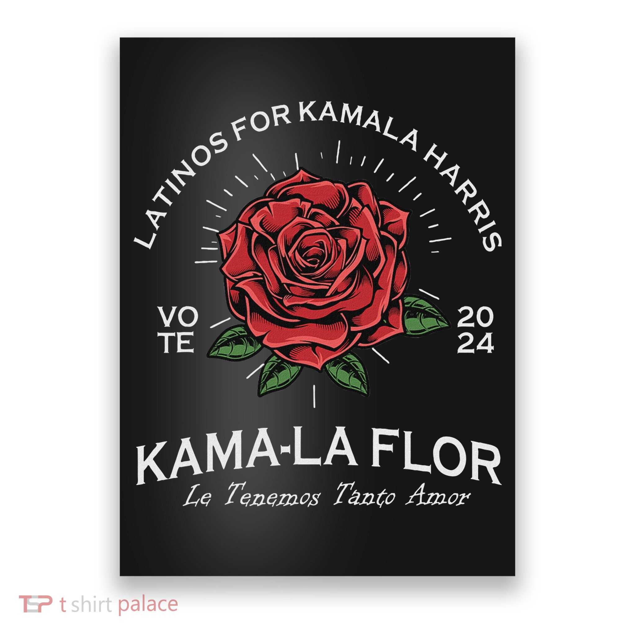 Latinos For Kamala Harris 2024 Vote Kama La Flor Le Temenos Poster