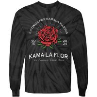 Latinos For Kamala Harris 2024 Vote Kama La Flor Le Temenos Tie-Dye Long Sleeve Shirt