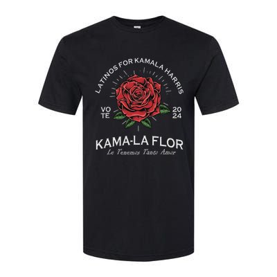 Latinos For Kamala Harris 2024 Vote Kama La Flor Le Temenos Softstyle CVC T-Shirt