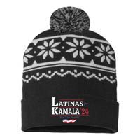 Latinas For Kamala 24 For The People USA-Made Snowflake Beanie