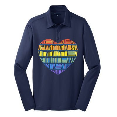 LOVE FOR KNOWLEDGE Silk Touch Performance Long Sleeve Polo