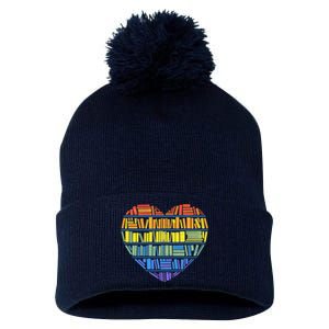 LOVE FOR KNOWLEDGE Pom Pom 12in Knit Beanie