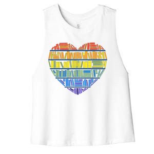 LOVE FOR KNOWLEDGE Women's Racerback Cropped Tank