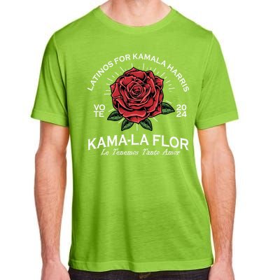 Latinos For Kamala Harris 2024 Vote Kama La Flor Le Temenos Adult ChromaSoft Performance T-Shirt