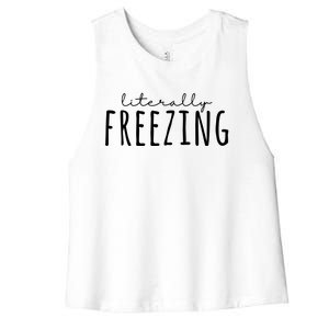 Literally Freezing Women's Racerback Cropped Tank