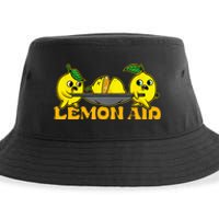 Lemonade Funny Lemon Aid Lemons Food Pun Fruit Nurse Sustainable Bucket Hat