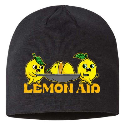 Lemonade Funny Lemon Aid Lemons Food Pun Fruit Nurse Sustainable Beanie