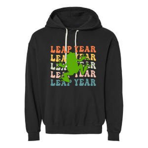 leap frog leap day 2024 Garment-Dyed Fleece Hoodie