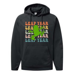 leap frog leap day 2024 Performance Fleece Hoodie