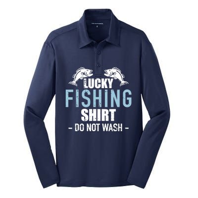 Lucky fishing Silk Touch Performance Long Sleeve Polo