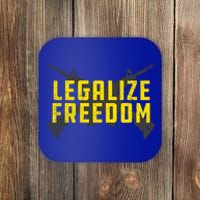 Legalize Freedom Libertarian Argift15 Gun Rights 2nd Adt Gift Coaster