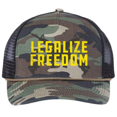 Legalize Freedom Libertarian Argift15 Gun Rights 2nd Adt Gift Retro Rope Trucker Hat Cap