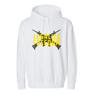 Legalize Freedom Libertarian Argift15 Gun Rights 2nd Adt Gift Garment-Dyed Fleece Hoodie